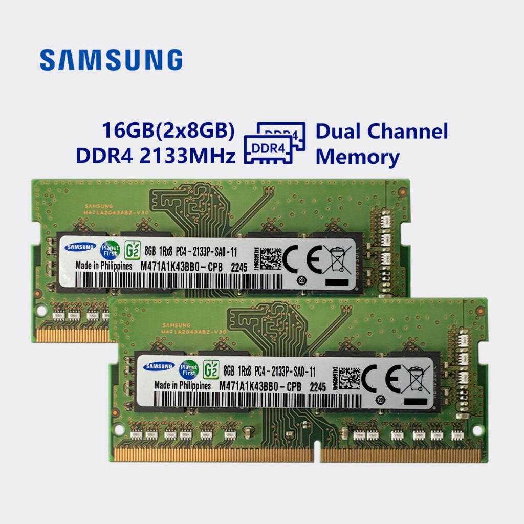 samsung 16gb 32gb 2133mhz ddr4 Dual channel memory ram laptop sodimm