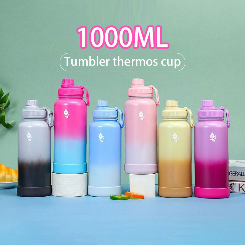JIESENDA Thermos 32oz/1000ml Hot and Cold Tumbler Stainless Steel Flask