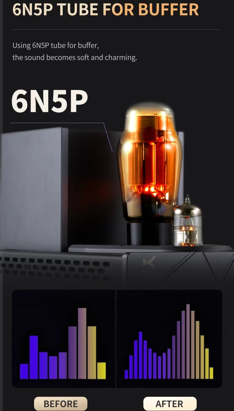 Xduoo TA66 Ear Amplifier High Performance Vacuum Tube Earphone