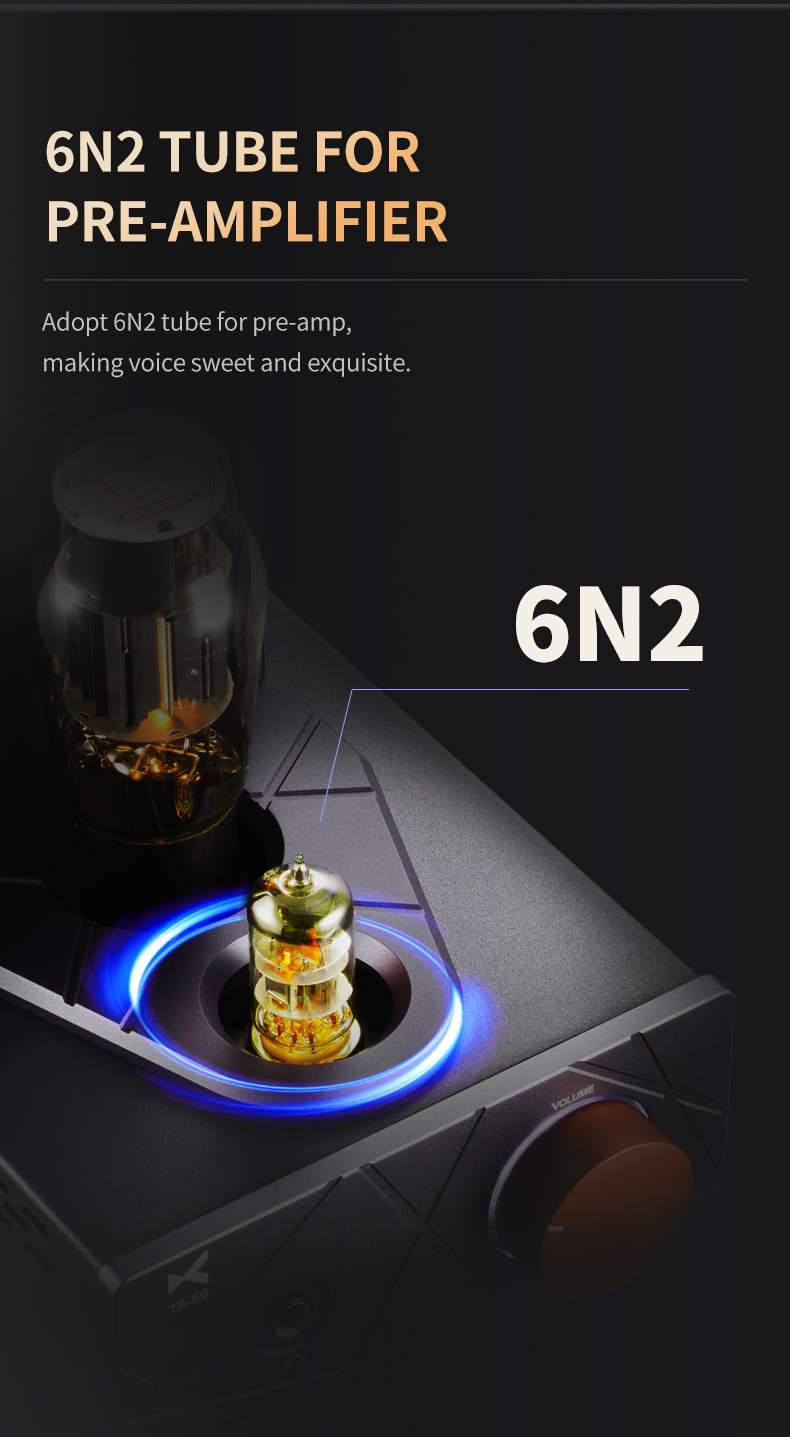 Xduoo TA66 Ear Amplifier High Performance Vacuum Tube Earphone