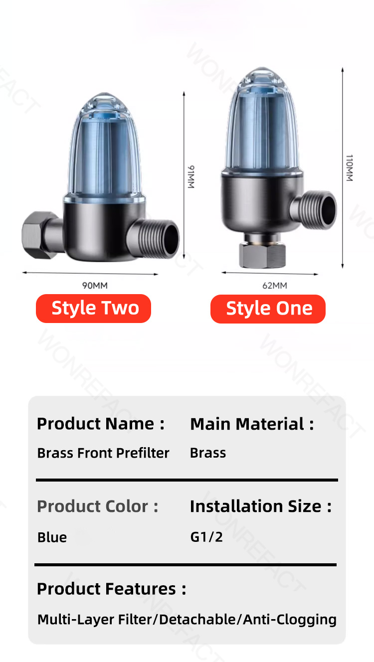 Bathroom Water Heater Sediment Filter Element Detachable Stainless