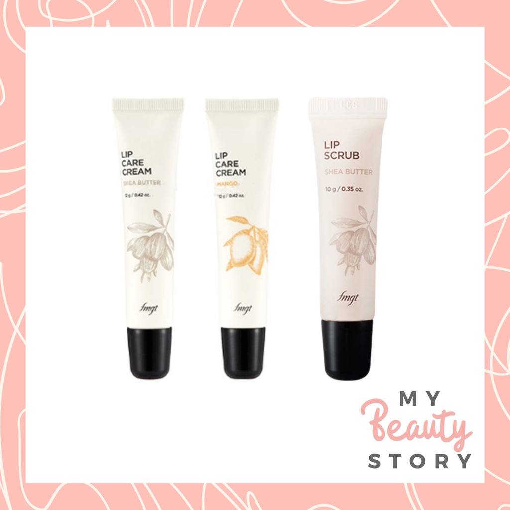 The Face Shop Lip Care Cream / Scrub (Shea Butter Or Mango) Shopee