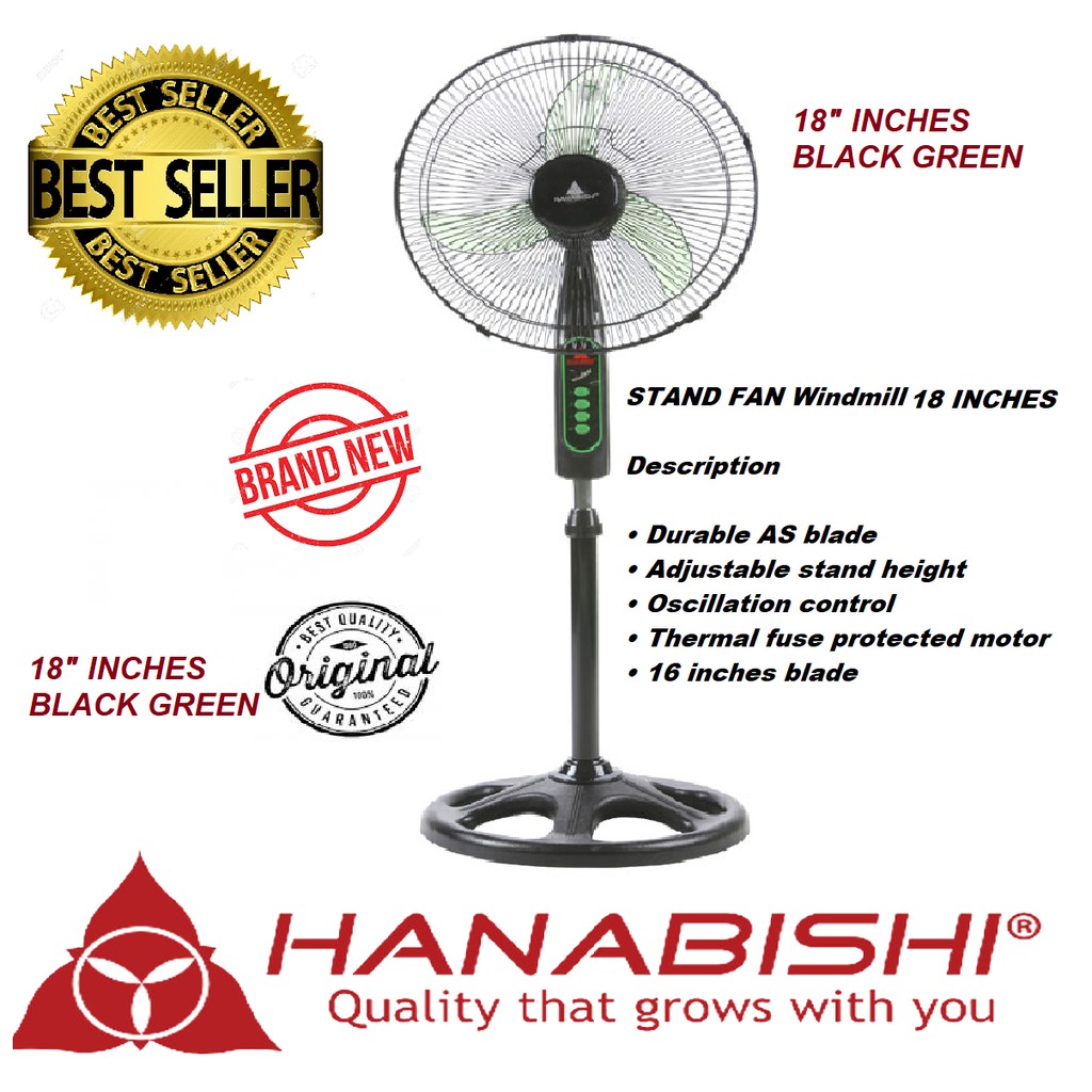 18 Inches hanabishi stand fan windmill wm18 brand new electric fan sale