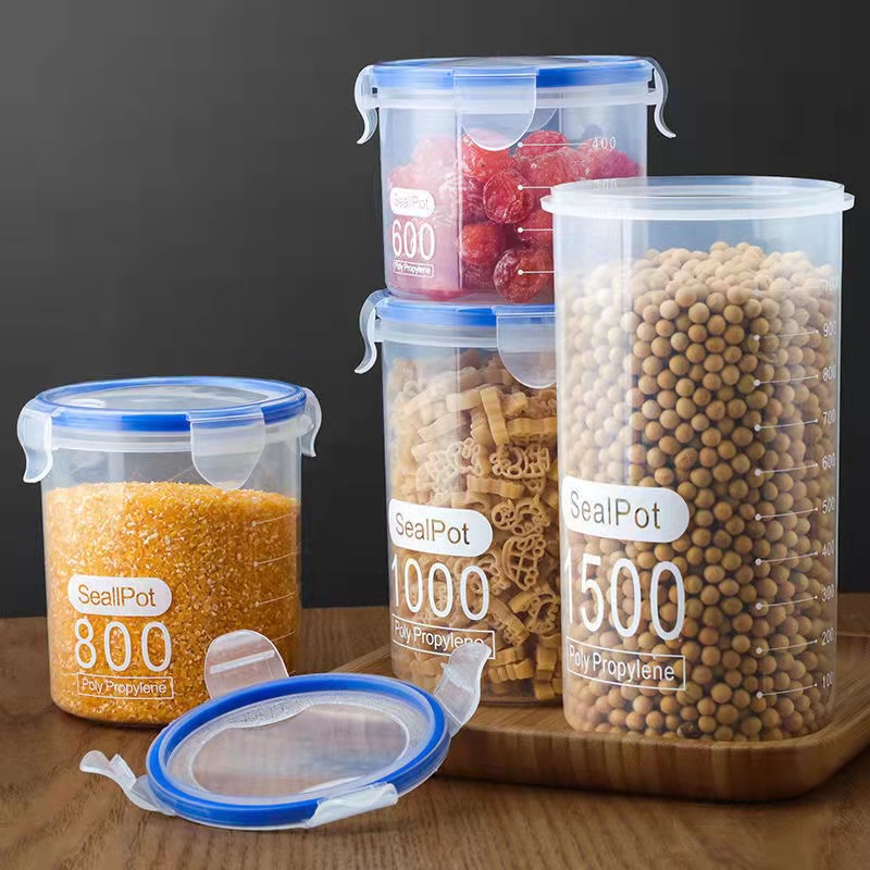 HighQuality Kitchen Sealed Dry Food Storage Jar Grains Flour Cereals