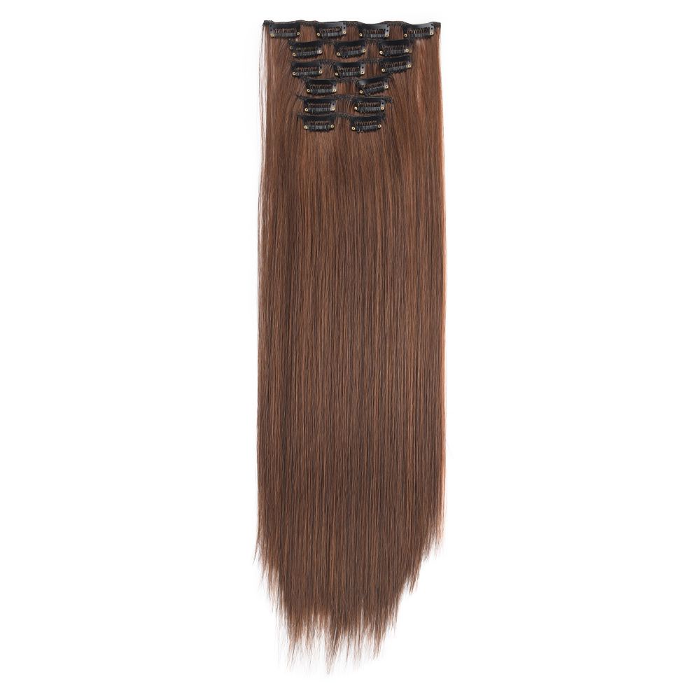 Fashion Hairpieces 24Inch Long Straight Hair High Temperature Fiber 16