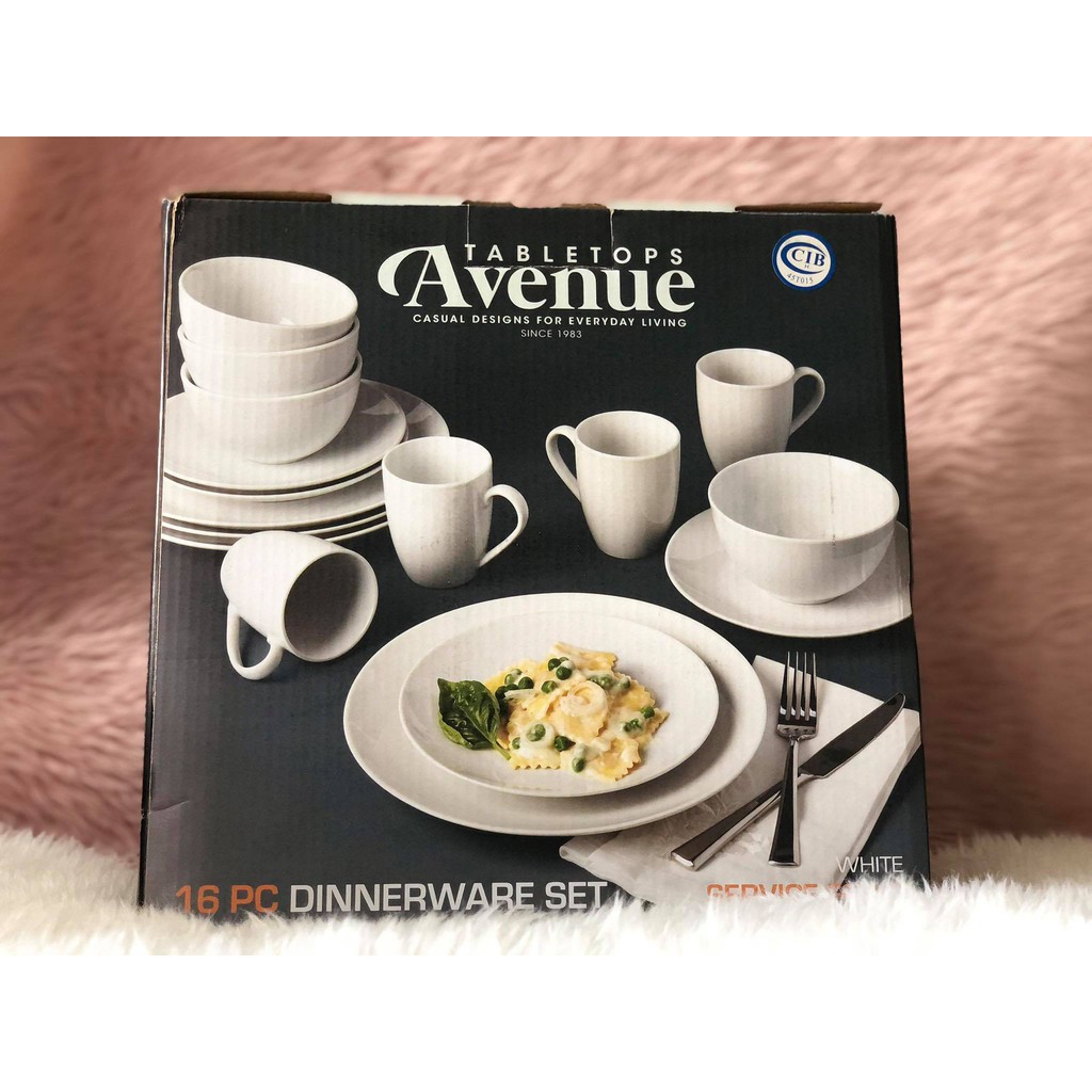 Tabletops Avenue 16 Pc Dinnerware Set Shopee Philippines