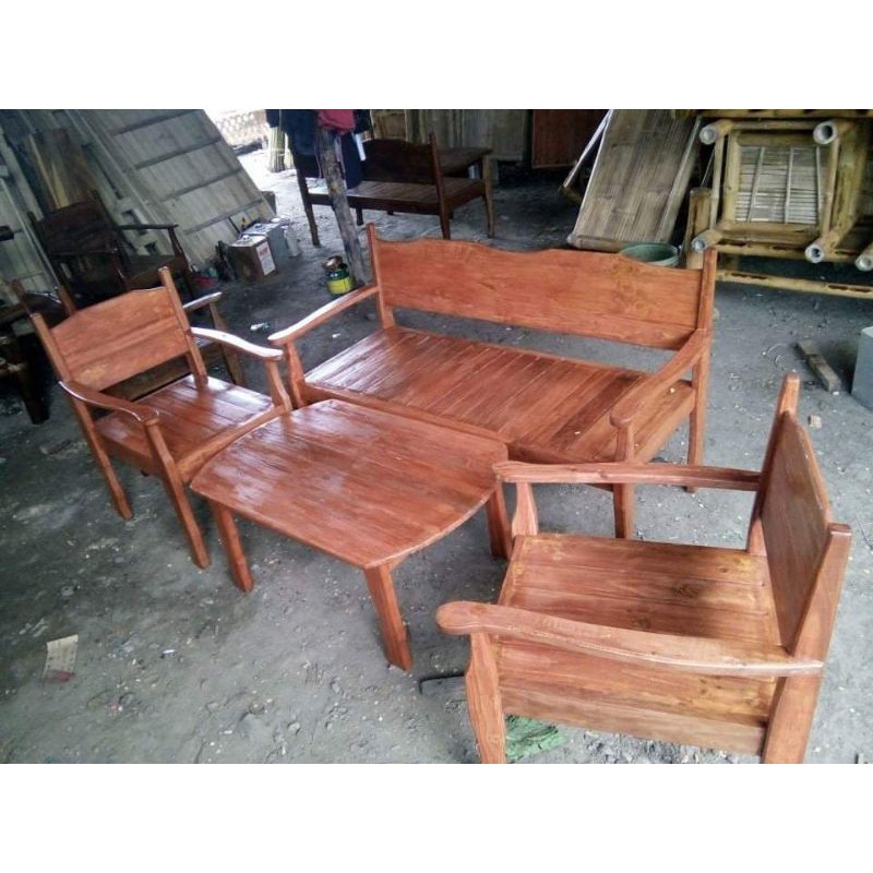MAHOGANY WOOD SALA SET Shopee Philippines