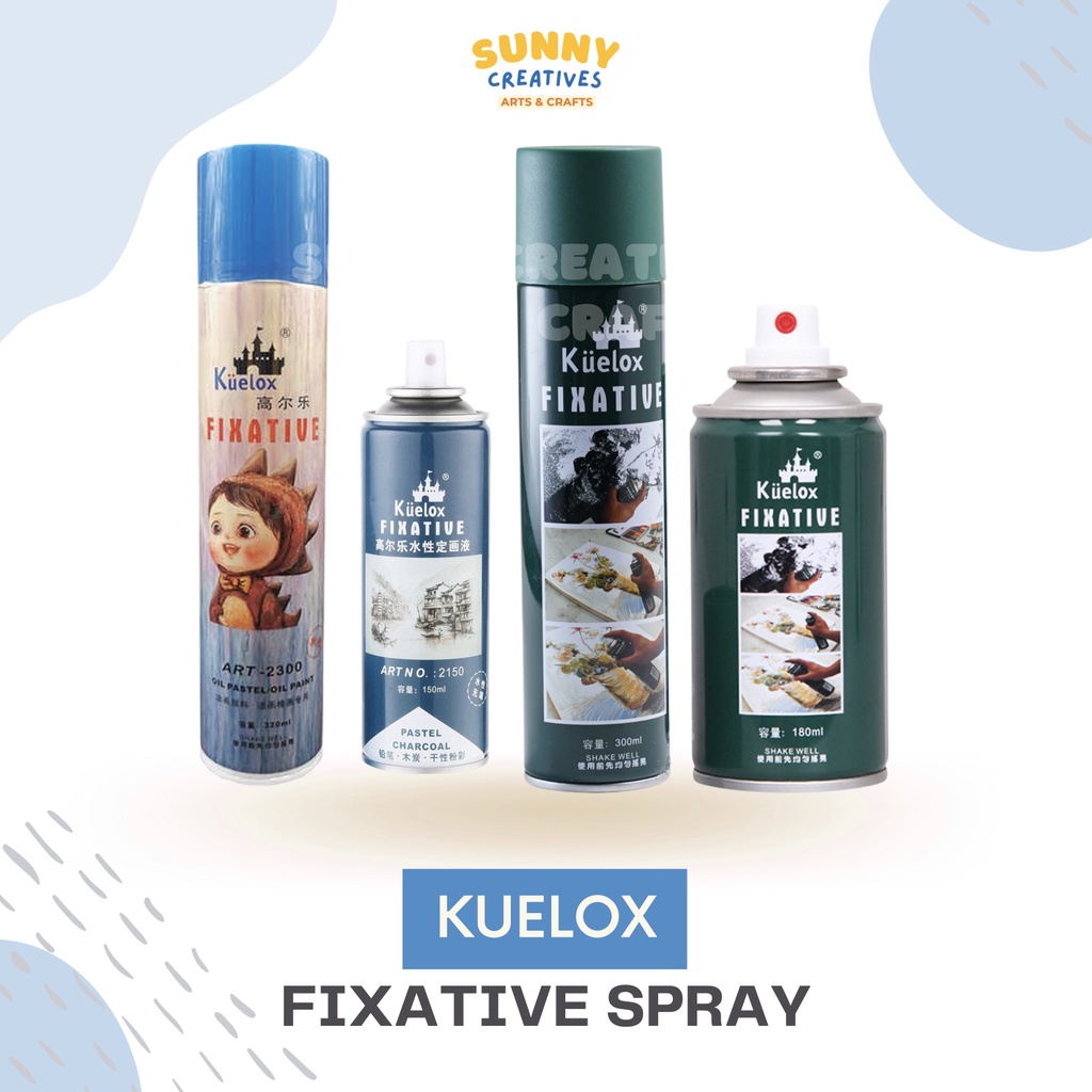 KUELOX Art Fixative Spray Damar 150ml/180ml/300ml Shopee Philippines