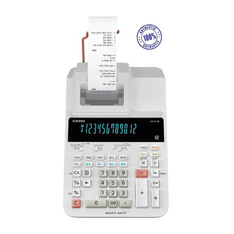 Combo.!! Casio Reprint & Check Printing Calculator DR210R With Free