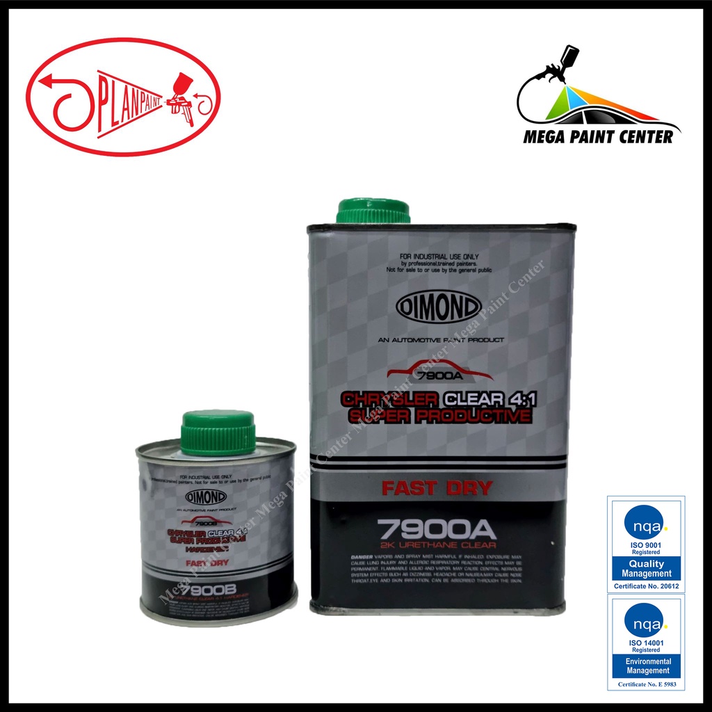 Planpaint Dimond Fast Dry 2K Urethane Clear Coat/Top Coat with Hardener