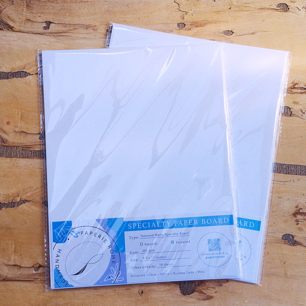 260 gsm textured paperboard, Pack of 10s, matte paperboard for wedding