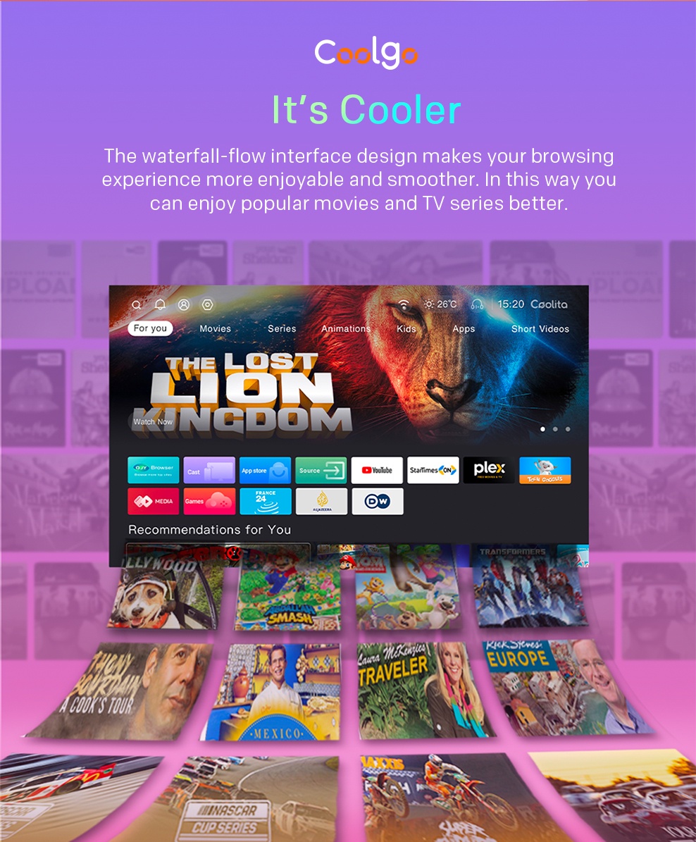 COOCAA 32 Inch Smart TV, Eye Protection Settings, Boundless Screen