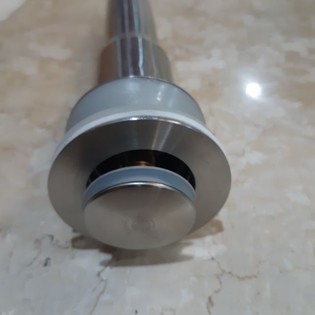 Stainless ss304 Strainer Push Button with Tail piece for Lavatory Wash
