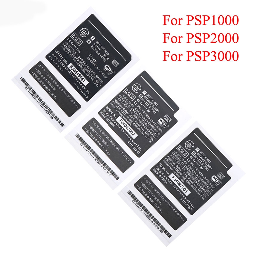 For Sony PSP 1000 2000 3000 JP Version Shell Battery Warehouse Label
