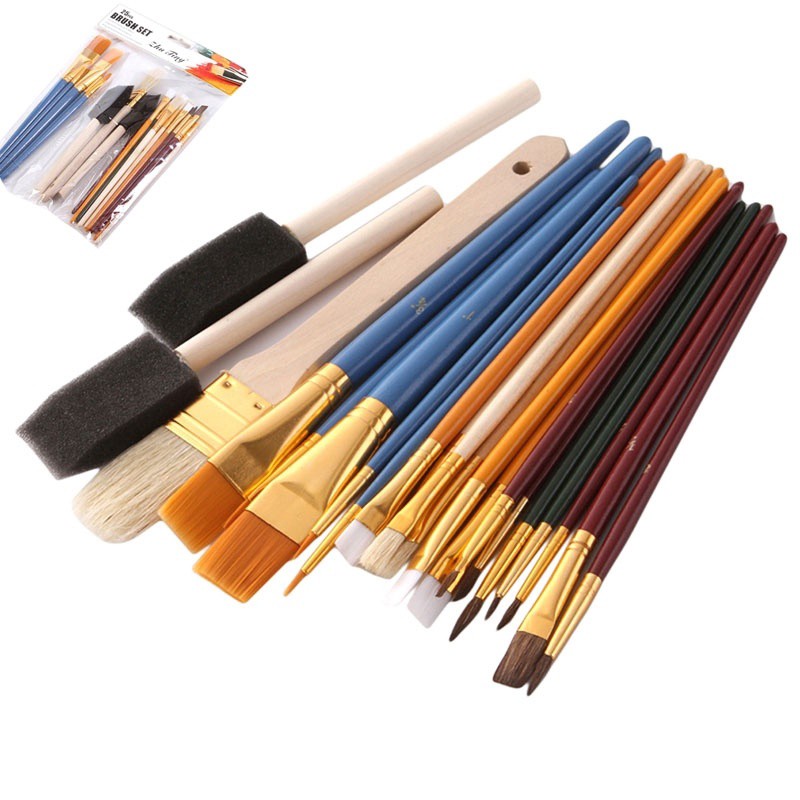 【BEST SELLER】 25 All Purpose pen Paint Brush set Value Pack Great
