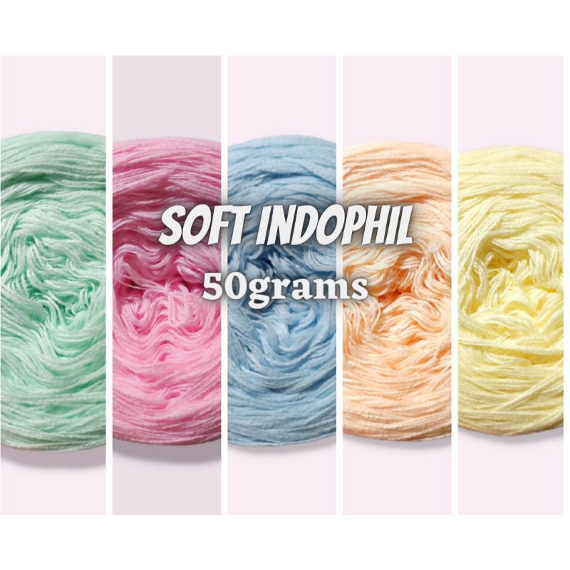 Soft Indophil Yarn 4PLY approx 50grams / Crochet Colours Shopee