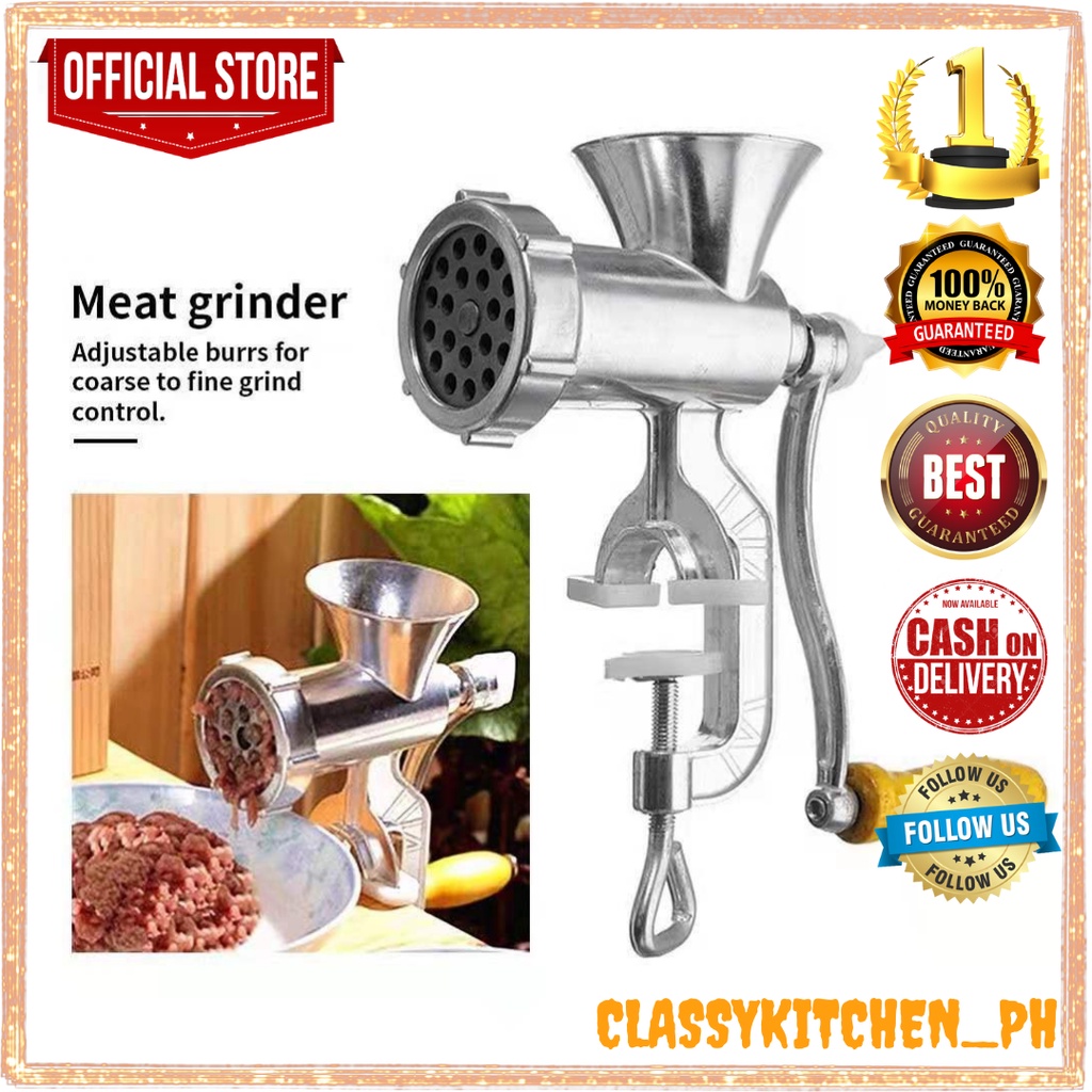 Original Meat Grinder Kitchen Home Cast Iron Manual Meat Grinder Table