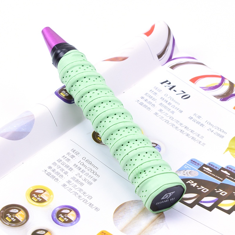GY Matte Keel Grip for Badminton Rackets 1.1m Holed Breathable Anti