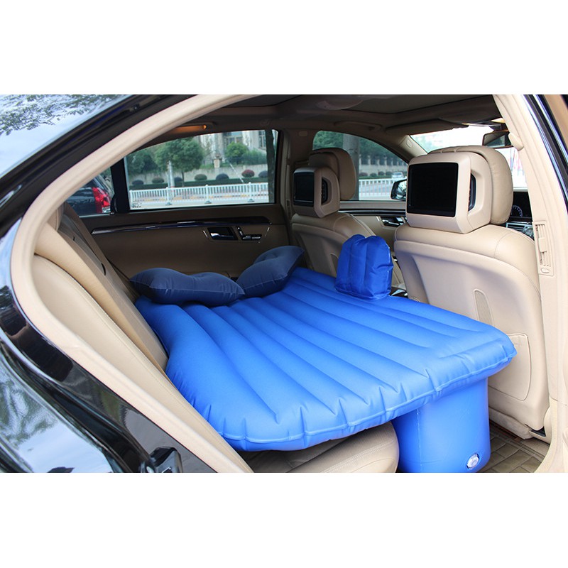 Viral Car Air Mattress blue Color Second Row Air Mattress Car Rear Soft