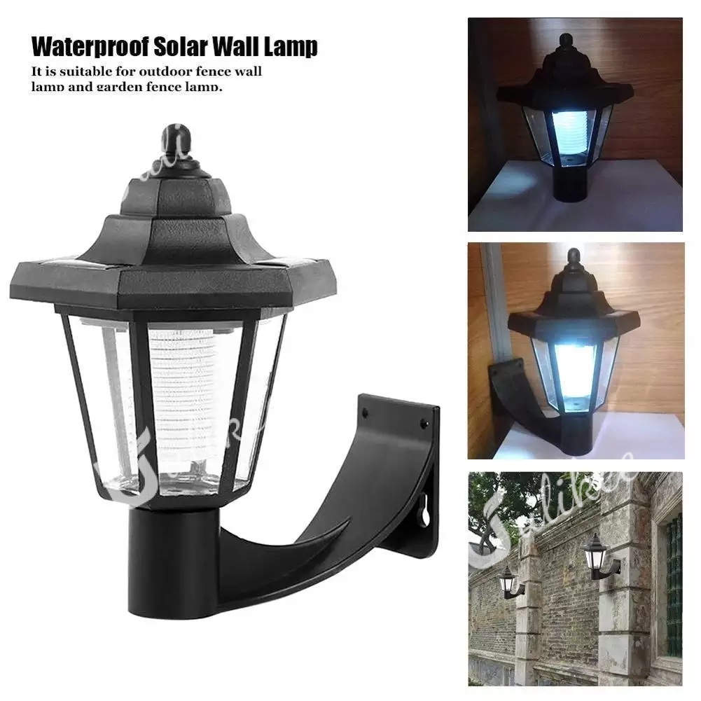 Ulikee Solar LED Wall Light Waterproof IP44 Wall Mounted Night Lights