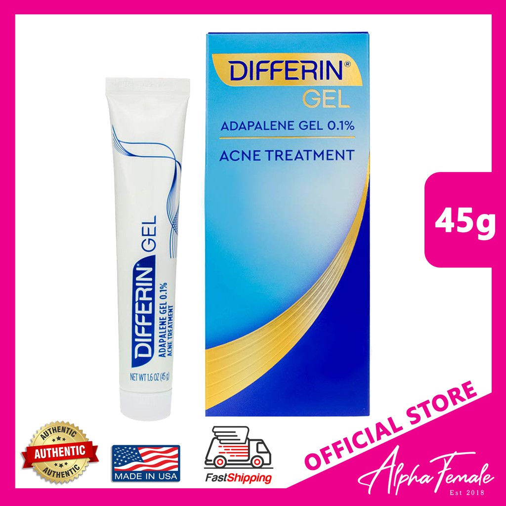 Differin Gel 0.1 Acne Treatment, Once Daily Topical Retinoid for