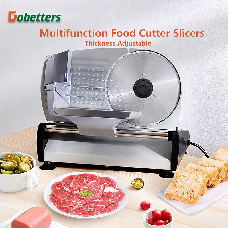 Stainless Steel Electric Meat Slicer Multifunction Food Cutter Slicers Thickness Adjustable