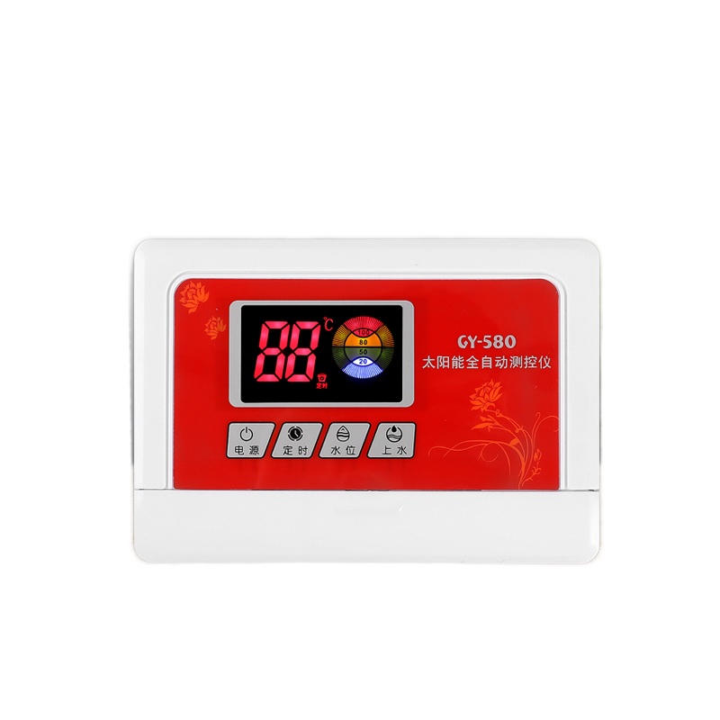 Solar water heater controller, water temperature and water level
