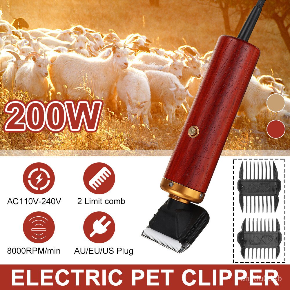 200W Electric Shearing Shear Clippers Shears Sheep Goat Animal Trimmer