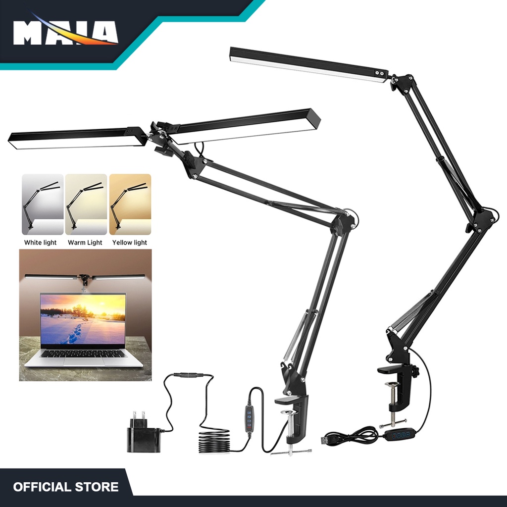 MAIA LED Desk Lamp Long Arm Eye Protection Reading Lamp Shopee