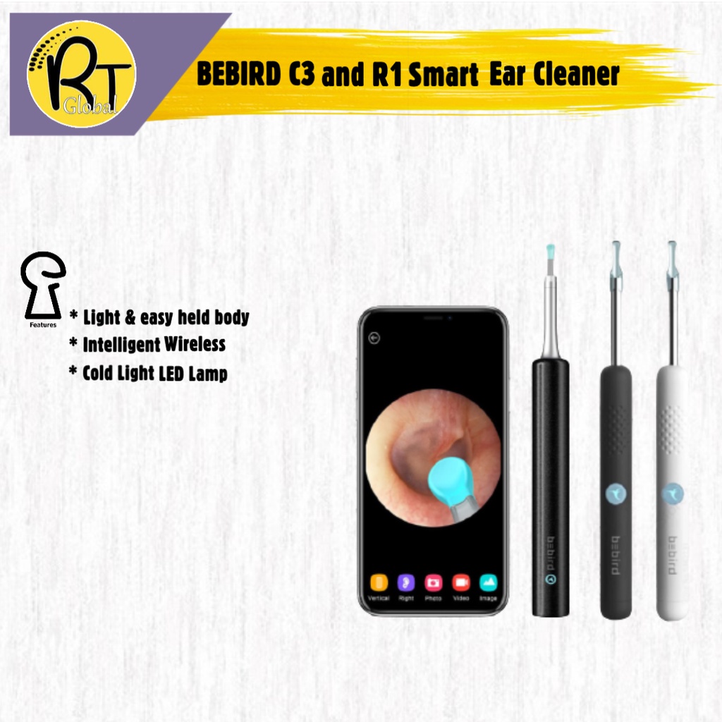 ear wax vacuum cleaner Bebird C3 and R1 Smart Visual Ear Cleaner