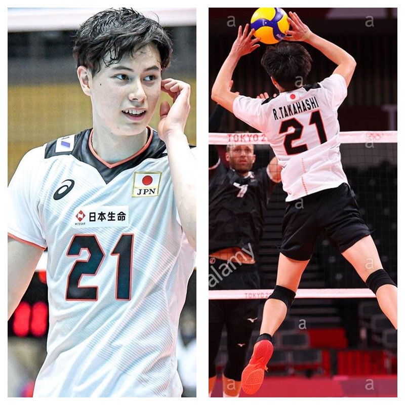 Ran Takahashi No.21 White Color Japan Volleyball Jersey Shopee
