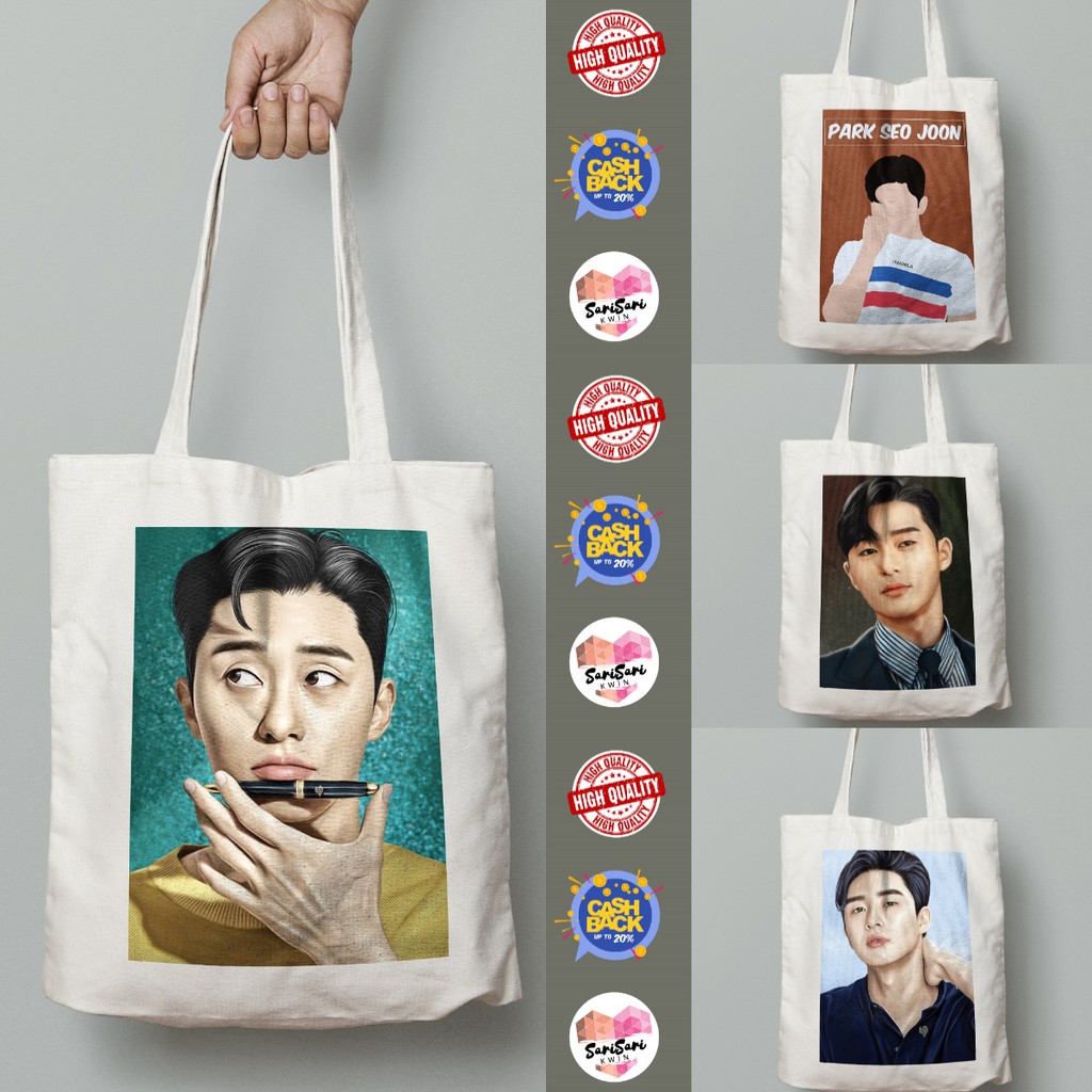 Park Seo Joon Tote Bag Park Seo Joon Canvas Tote Bag Park Seo Joon