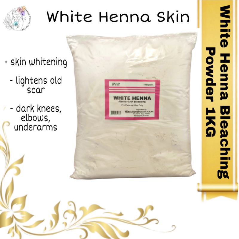 White Henna Skin Bleaching Powder 1KG Whitening Powder Shopee Philippines