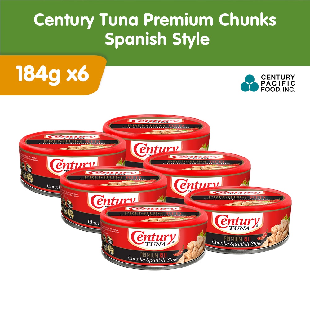Century Tuna Premium Chunks Spanish Style 184g x6 Shopee Philippines