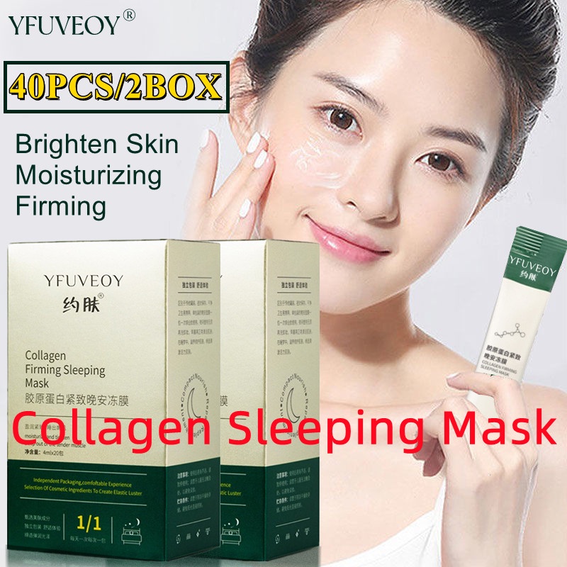 20PCS Collagen Jelly Sleeping Mask Antiaging antiwrinkle Muscle