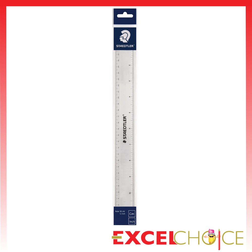 Staedtler Ruler Clear Colour 30cm (30cm) Shopee Philippines