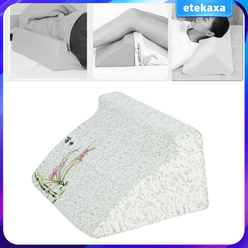 Wedge Pillow with Washable Cover Triangle Adjustable Leg Bolster Ankle