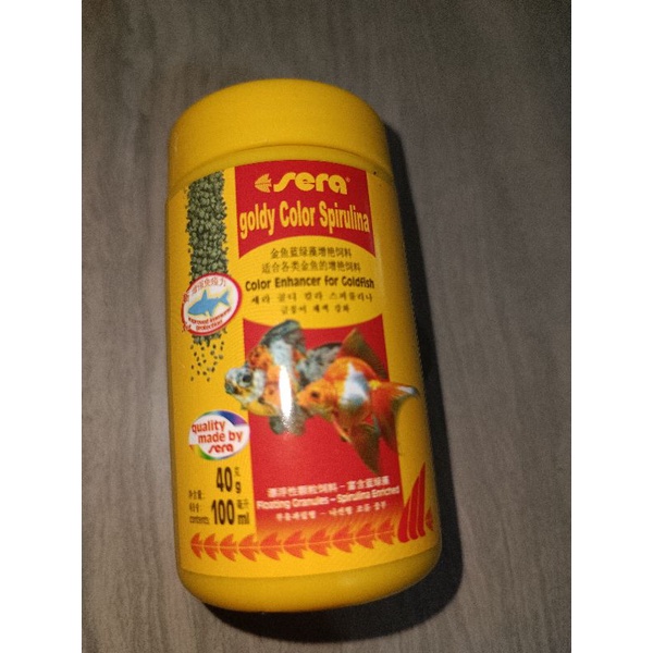 Sera Goldy Color Spirulina 40g/100ml Shopee Philippines