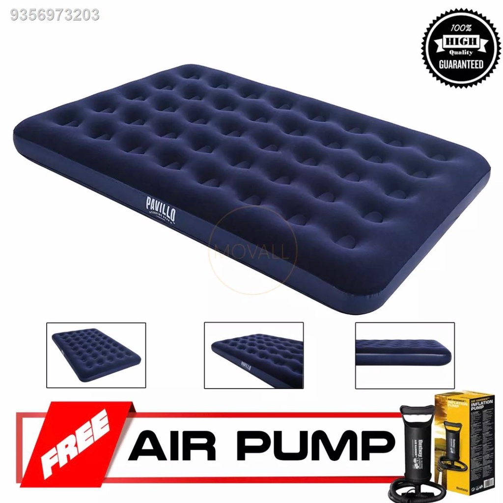 BESTWAY INFLATABLE AIR BED (double person)W/free air pump 67002(car