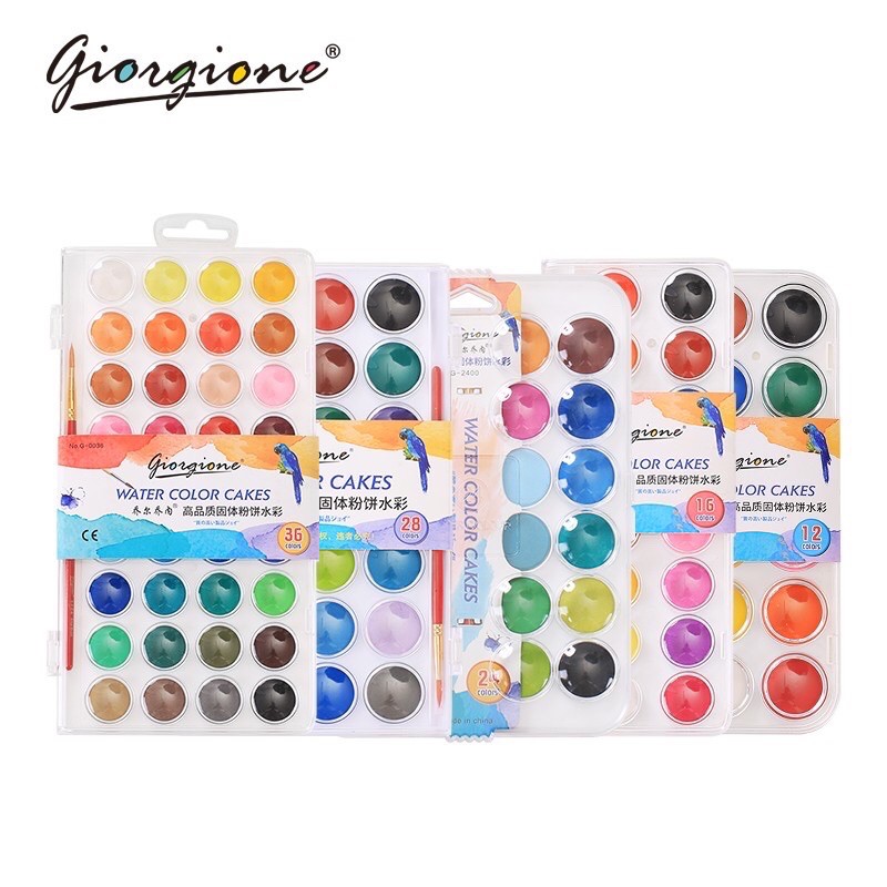 Watercolor Cakes 12/16/2428/36/48 Colors Shopee Philippines