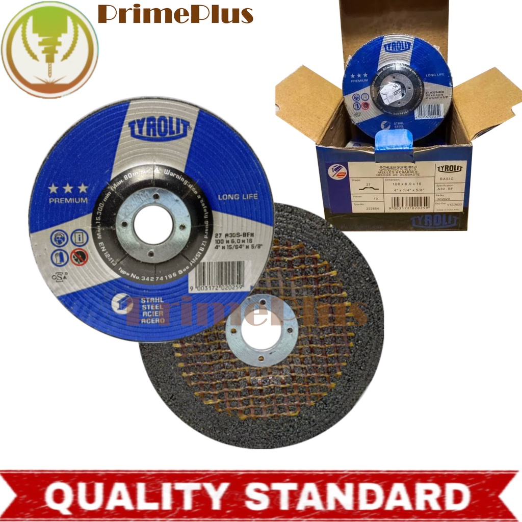 Tyrolit Grinding Disc 4" (Sold per box, 10pcs per box) Shopee Philippines
