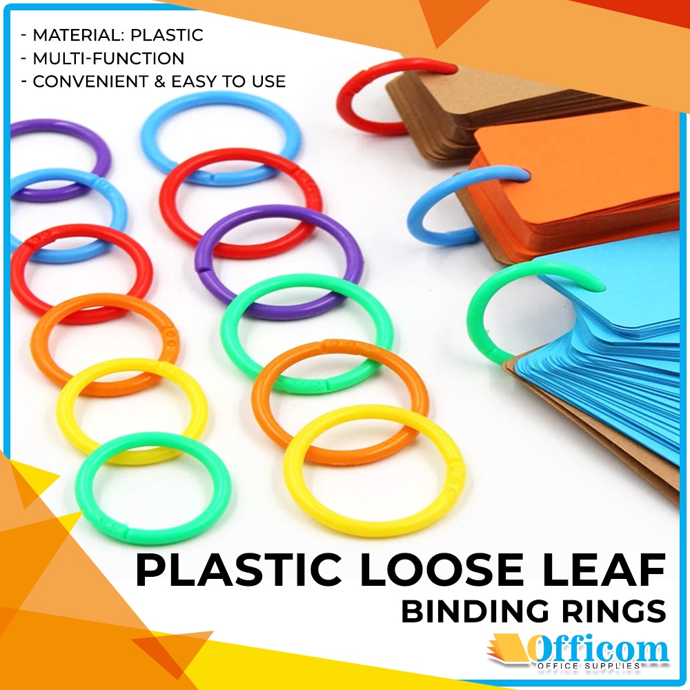 Plastic Loose Leaf Ring Binder Multifunction Binding Rings for DIY