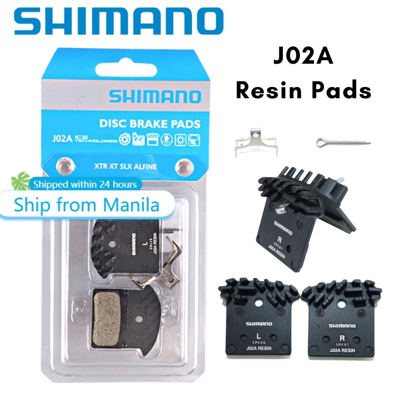 Shimano MTB J02A/G03S Resin Cooling Fin Ice Tech Disc Brake Pads SLX