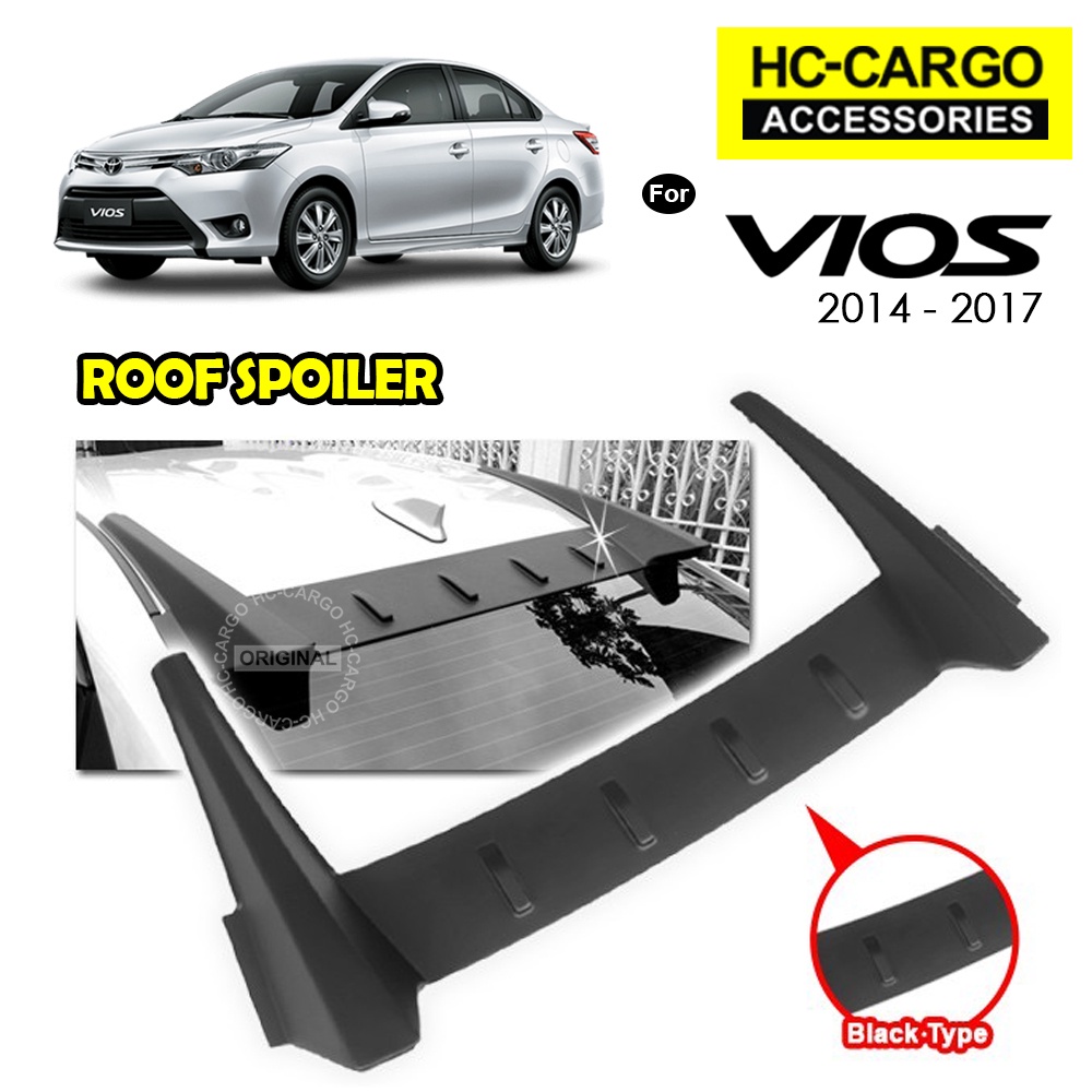 Toyota Vios 2014 2017 Roof Spoiler / Rear Top Glass Shark Fin Spoiler