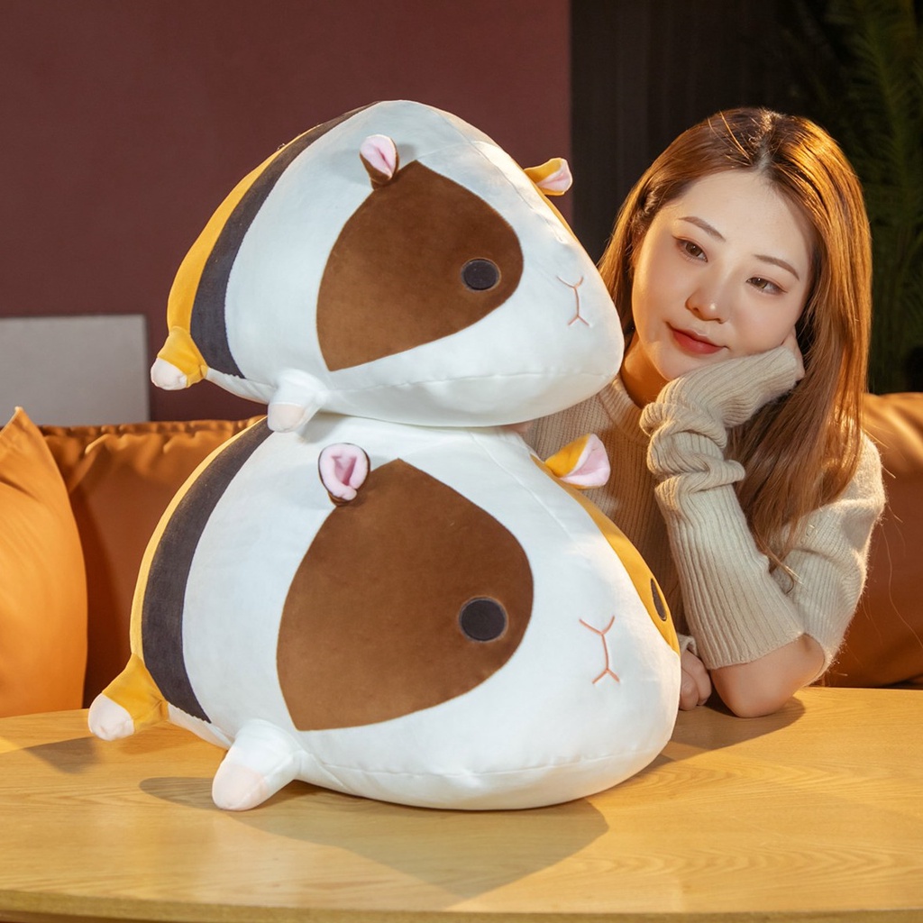 Plush Hamster Hug Pillow Cute Chinchillas Plush Doll Soft Stuffed