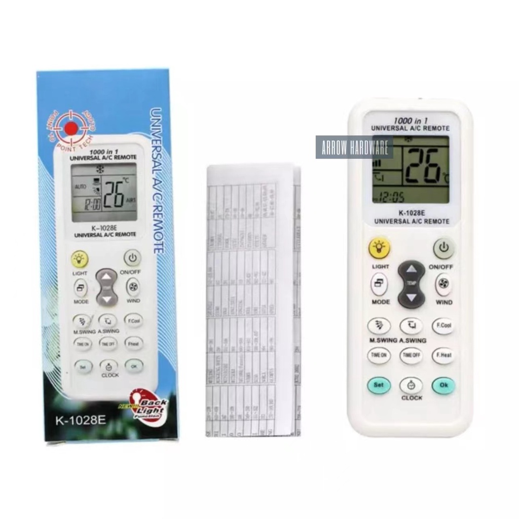 1000 in1 K1028E Universal Wireless Remote Control AC AIRCON Digital