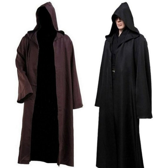 Gift from shopping cart﹉【HOT SALE】 Jedi Costume Adult Black Jedi Robe