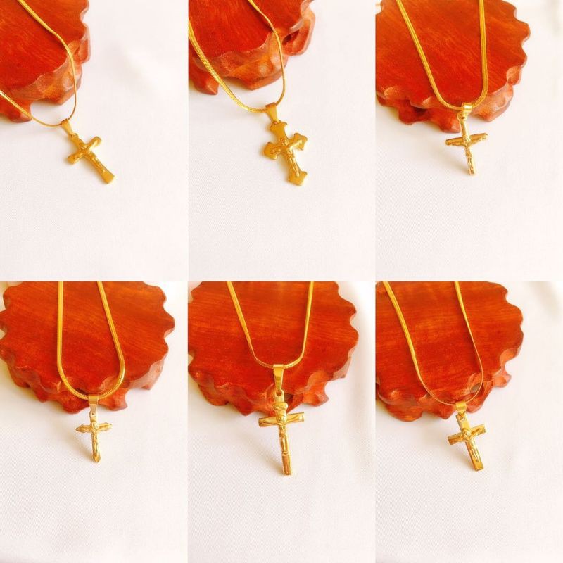 fashion jewelry 24k gold plated krus pendant necklace stainless kwentas