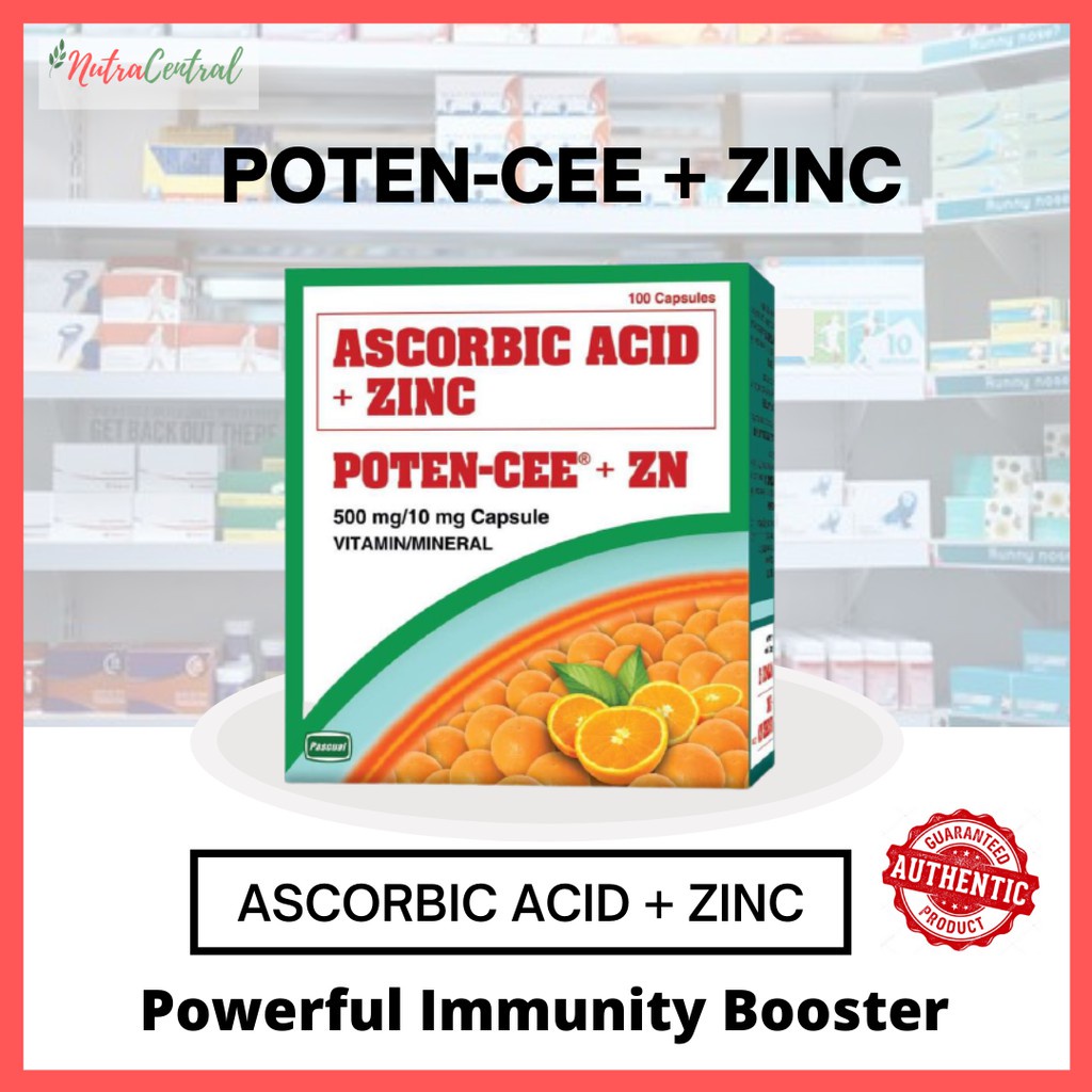sodium ascorbate with zinc ascorbic acid with zinc POTENCEE + ZINC
