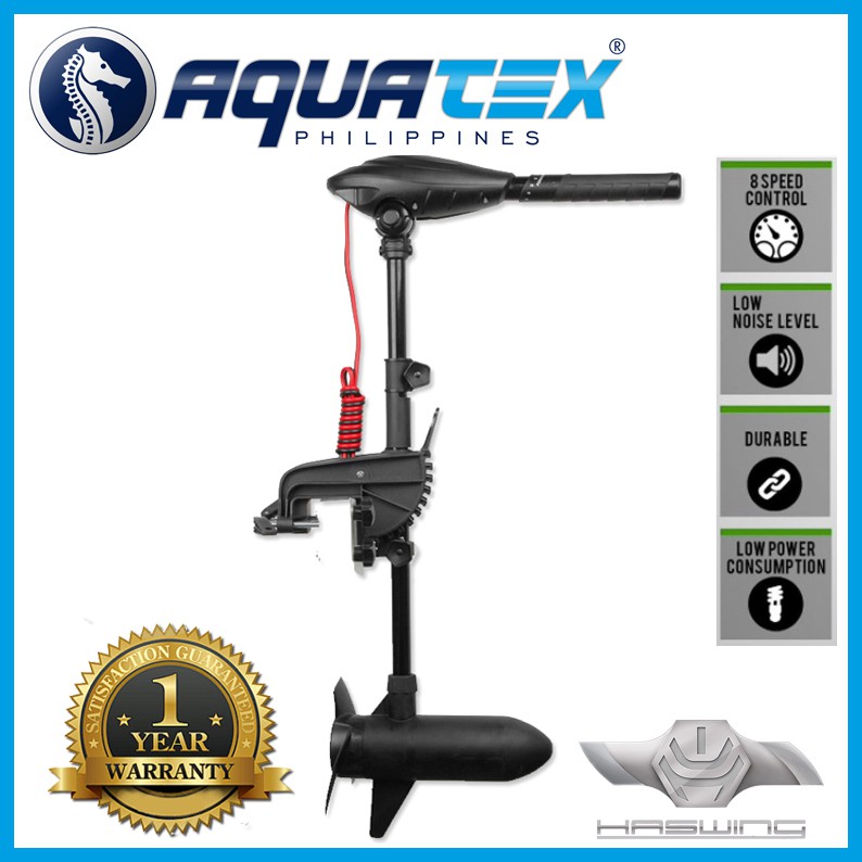 AQUATEX Haswing Electric Trolling Motor 20/30/40/55 lbs outboard engine Shopee Philippines